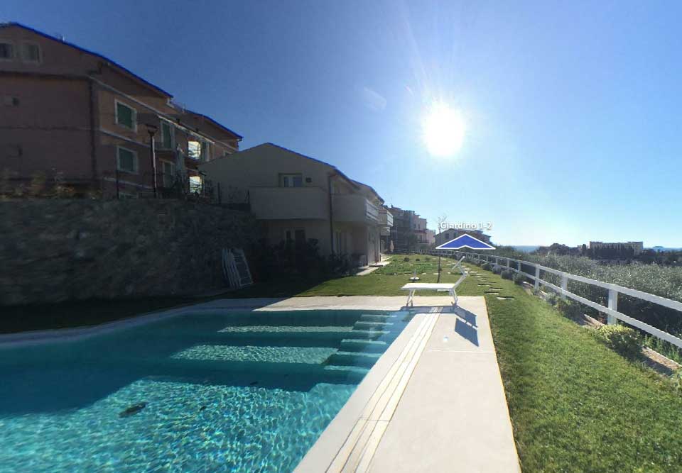 Realizzazione di B&B di otto camere con piscina - Pietra Ligure